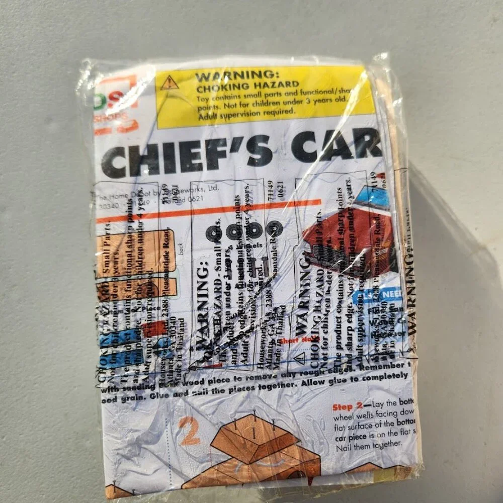 NEW Home Depot Kids Workshop Kit Fire Chief's Car Craft Kit Stem Toy DIY Build